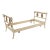 Antique French Painted Twin Bed With Carved Swan Heads & Lyre Motifs For Sale