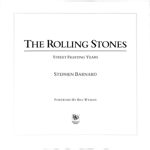 BARNARD, Stephen [176] pp. BDD 1993 13 3/4" x 14" "The Rolling Stones are a living rock legend. The band is 30 years old,...