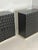 Brutalist Black Cabinets with Graphic Door Panels, 1970s, Set of 2 For Sale - Image 9 of 15