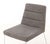 Ligne Roset Ligne Roset Gray Suede Upholstered Side Chair For Sale - Image 4 of 7