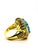 Late 20th Century Bochic “Capri” Vintage Multi Fancy Sapphire and Blue Topaz Cocktail Ring — 18K G For Sale - Image 5 of 8