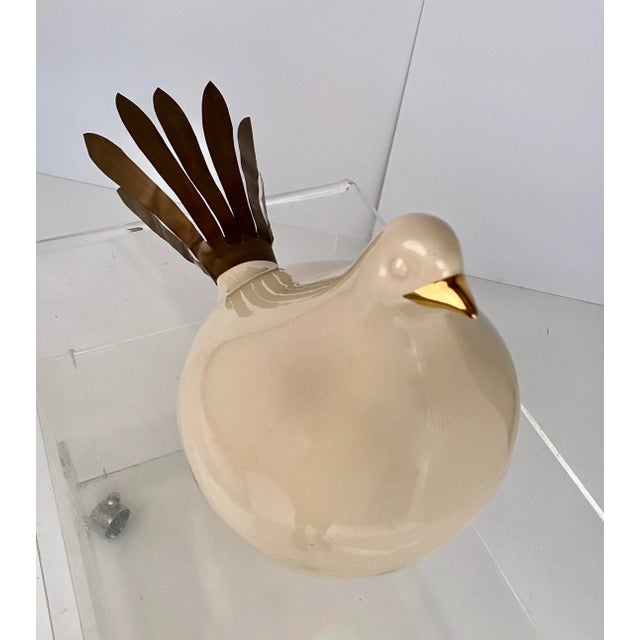 Metal Loren Marsh Dove Sculpture For Sale - Image 7 of 11