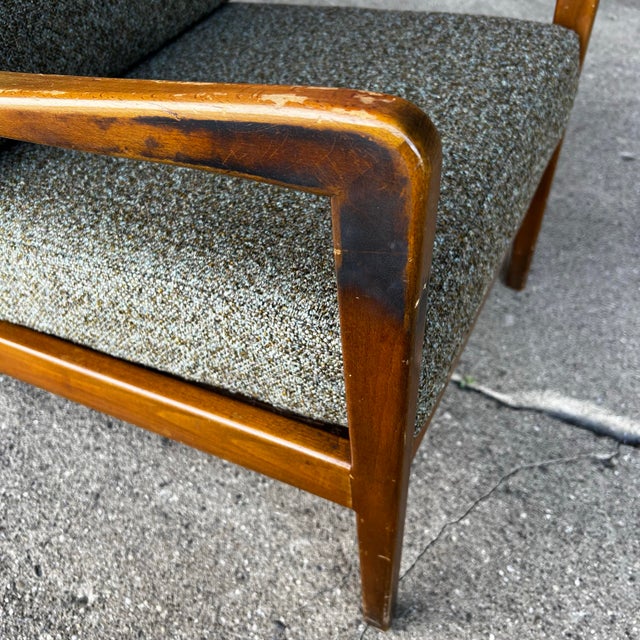 Dux Lounge Chair With New Foam and Fabric Straps (Green Tweed) For Sale - Image 12 of 12