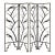 Manner of Wilhelm (William) Hunt Diederich (German-American, 1884-1953), Art Deco Iron Floor Screen For Sale