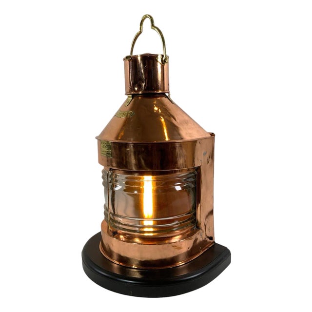 Copper Ships Masthead Lantern by Meteorite of England For Sale