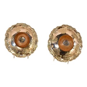 Pair of 19th Century Silver Plated Wine Coasters