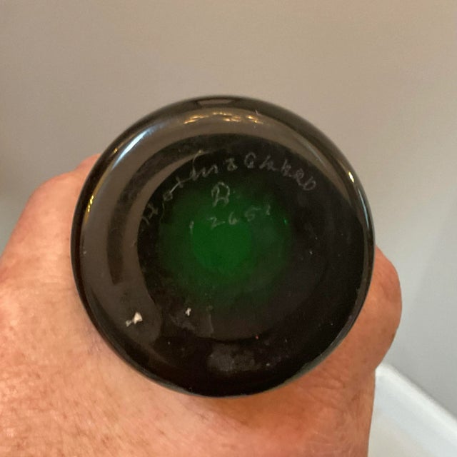 Mid-Century Modern Mid Century Wall Mirror by Raiders Fabernik With Signed Holmgaard Vase For Sale - Image 3 of 3