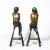 This whimsical pair of Art Deco Bronze and Copper Sculptures of Seated Women by Ferdinando De Luca originate from Italy...