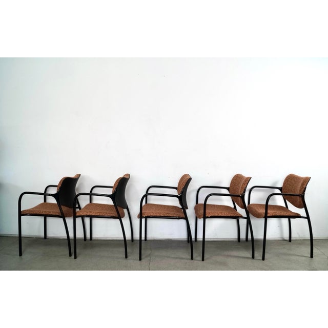 2000 - 2009 Postmodern Herman Miller Mark Goetz Aside Stackable Armchairs - Set of 5 For Sale - Image 5 of 12