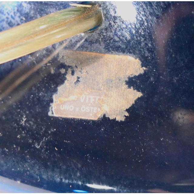 1960s Swedish Modern Glass Lamp Base by Uno & Osten for Luxus For Sale - Image 5 of 6