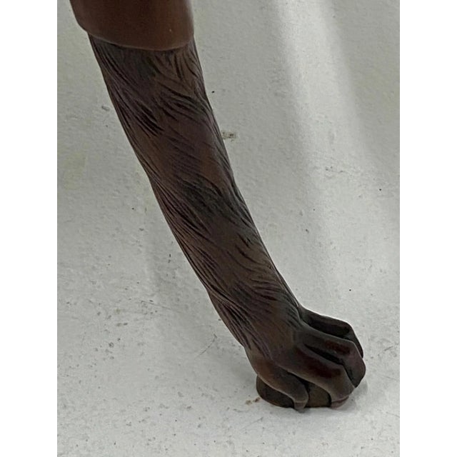 Vintage Neoclassical Style Carved Mahogany Bench With Lyre Motife For Sale - Image 11 of 13