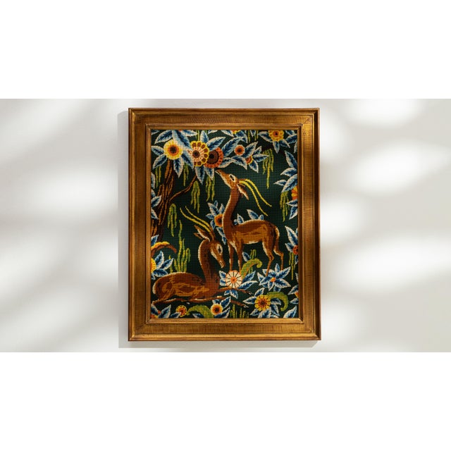 1960s France Yellow Tapestry Wall Hanging For Sale - Image 10 of 15