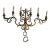 Large Antique Wall Light in Wrought Iron, 1890s For Sale - Image 4 of 7