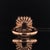 Tourmaline Rubellite Diamond Ring 14k Rose Gold 7.45 TCW Certified, Size 6.5 For Sale - Image 16 of 17