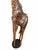 Late 20th Century Large Hand-Carved Wooden Giraffe Sculpture, 85” Tall For Sale - Image 4 of 12