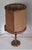 Mid-Century Rustic Table Lamp with Brass Base and Handmade Leather Shade from Schröder & Co., 1960s For Sale - Image 4 of 8