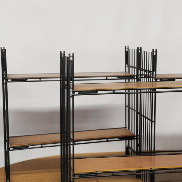 Mid-Century Modern Spanish Three-Part Modular Multi Strux Shelf, 1960s For Sale - Image 10 of 13