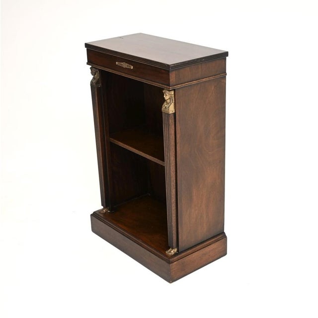 Neoclassical Empire Style Open Bookcase, 1930 For Sale - Image 4 of 12