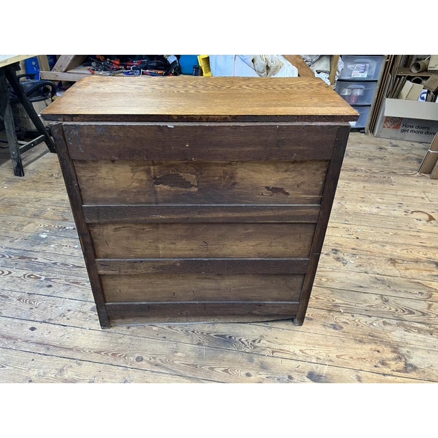 Early 1900s Solid Wood Dresser - 4 Drawers - Farmhouse Storage For Sale In New York - Image 6 of 17