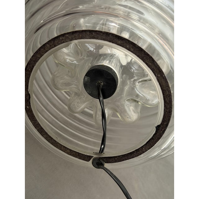 Glass Vintage Table Lamp in Glass from Peill & Putzler, 1970s For Sale - Image 7 of 9