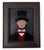 Matt Rix, Naive Portrait of Victorian Gentleman in Top Hat, Oil on Board, Framed For Sale - Image 3 of 14