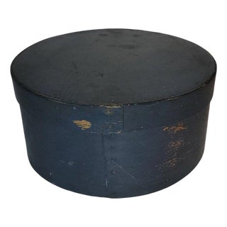 19Thc Original Indigo Blue Pantry Box For Sale