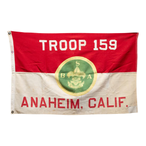 Vintage Boy Scouts Flag Troop, Anaheim, California c.1940