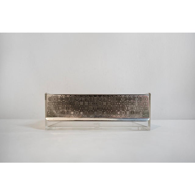 Vintage German Box with Silver-Plated Lid from WMF, 1950 For Sale - Image 3 of 7