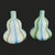 1990s Vintage 1990s Jonathan Adler Murano Glass Style Gourd Vases- A Pair For Sale - Image 5 of 13