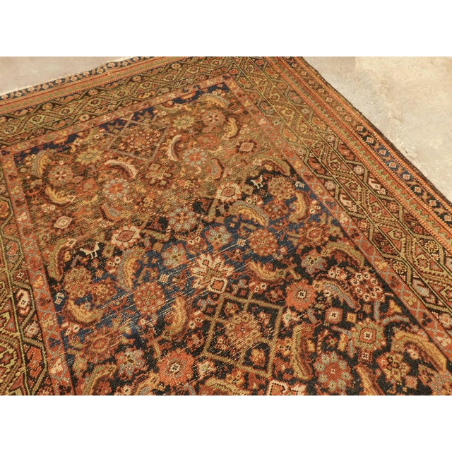 1900 - 1909 1900 Antique Persian Fereghan Rug For Sale - Image 5 of 13