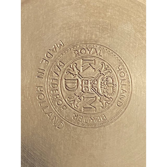 1960s Royal Holland Kmd Tiel Daalderop Pewter and Teak Coffee/Tea Set - 8 Pieces For Sale - Image 10 of 12