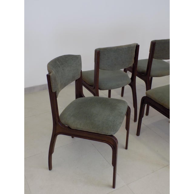 1960s Chairs attributed to Gianfranco Frattini for Cantieri Carugati, 1960, Set of 5 For Sale - Image 5 of 6