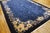 1920s Traditional Floral Antique Chinese Peking Wool Blue Hand Knotted Rug For Sale - Image 4 of 11