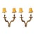 Antique Two-Light Gilt-Wood French Rococò Wall Sconces - a Pair For Sale