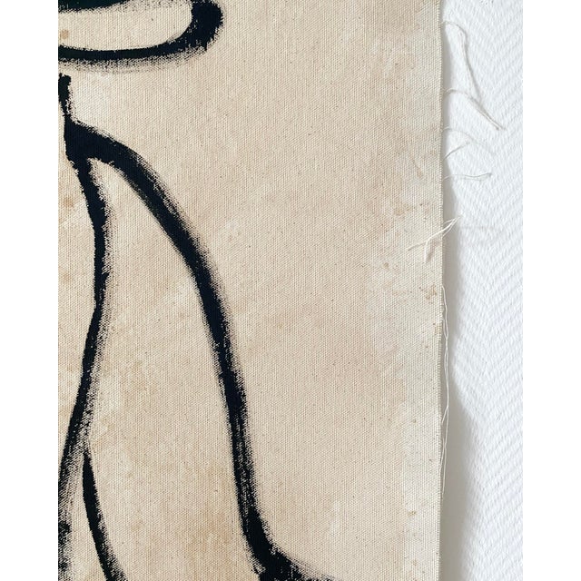 2020s Female Painting on Unprimed Canvas by Anna Pepe For Sale - Image 5 of 6