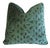 2020s Designer Kravet Modern Contemporary Green & Black Velvet Feather/Down Pillow For Sale - Image 5 of 7