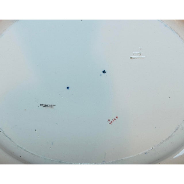 Ceramic Antique Edwardian English Wedgwood Imari-Style Oval Platters - Pair For Sale - Image 7 of 12