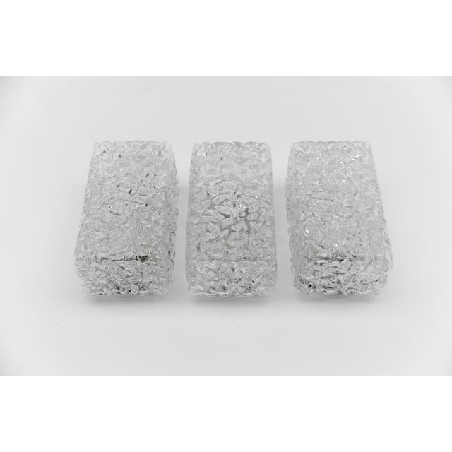 1960s Small Glass Wall Lamps from Limburg, Germany, 1960s, Set of 3 For Sale - Image 5 of 13