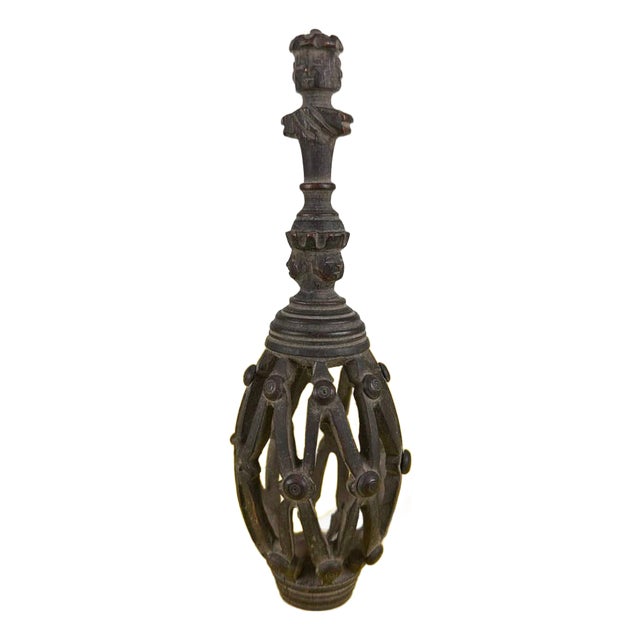 Antique Carved Wooden Pinnacle For Sale