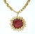 Yves Saint Laurent Jomaz Gold Plated Sunburst Pendant Chain Link Necklace c.1970 For Sale - Image 4 of 12