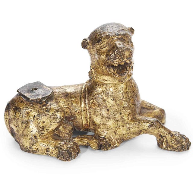 Gilded Bronze Lions, Nuremberg, 1500s, Set of 2 For Sale - Image 11 of 12