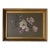 Vintage Magnolia Blossom Still Life Oil on Board Painting in Ornate Gold Wood Frame For Sale