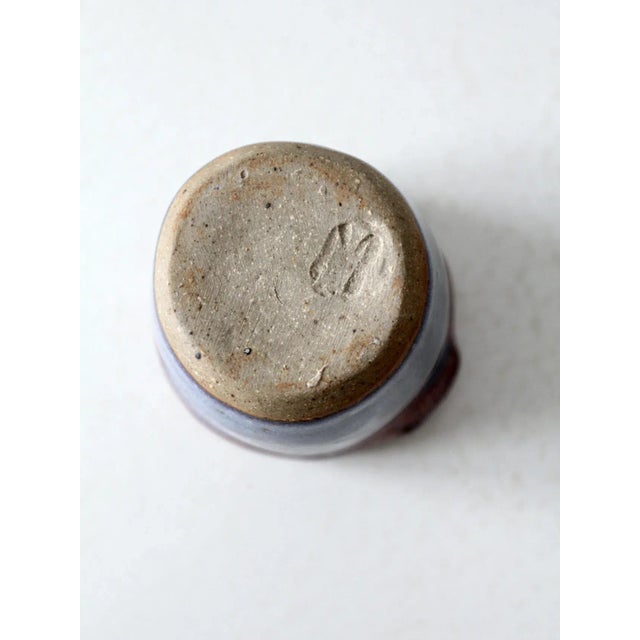 Vintage Studio Pottery Vase For Sale - Image 10 of 11