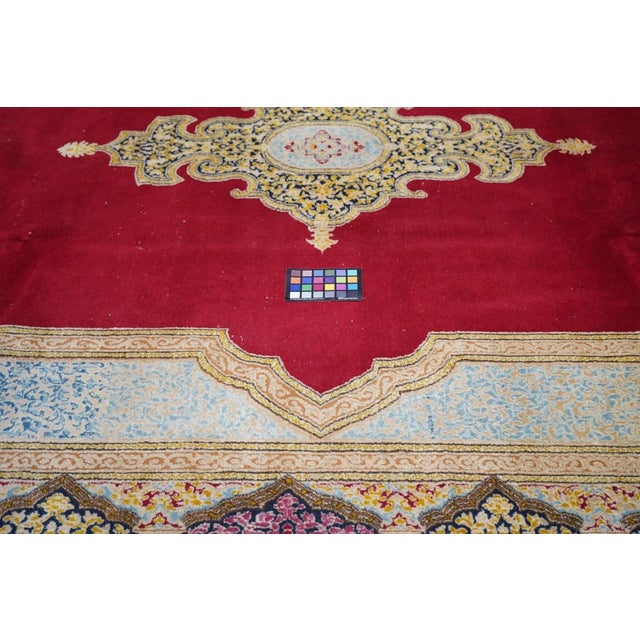 1960s Vintage Kerman Rug 9'3'' x 12'0'' For Sale - Image 11 of 11