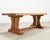 French Provincial French Provincial Oak Country Farmhouse Trestle Dining Table For Sale - Image 3 of 18