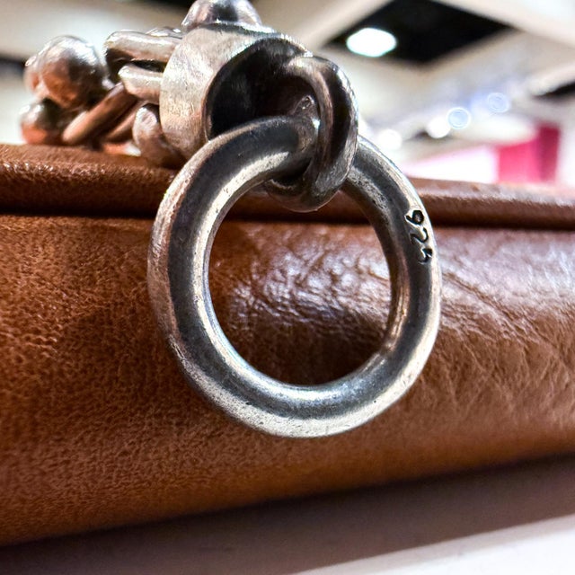 1950s 1950s Sterling Silver Toggle Bracelet Cha Cha Mexico Taxco Spratling For Sale - Image 5 of 12