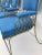 1940s 1940s Vintage Blue Dining Chairs- Set of 6 For Sale - Image 5 of 8