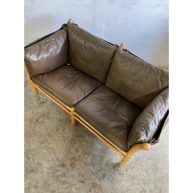 Arne Norell Arne Norell Ilona Safari Loveseat Danish Modern For Sale - Image 4 of 16
