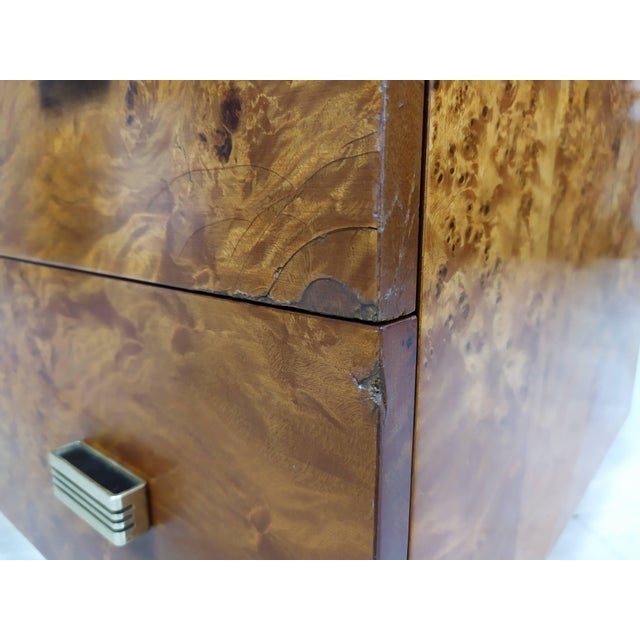 Vintage Amboyna Burl Chest of Drawers, 1970s For Sale - Image 12 of 18