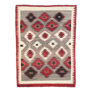 Vintage Eye Dazzler Navajo-Style Kilim Rug - 03'02 X 04'04